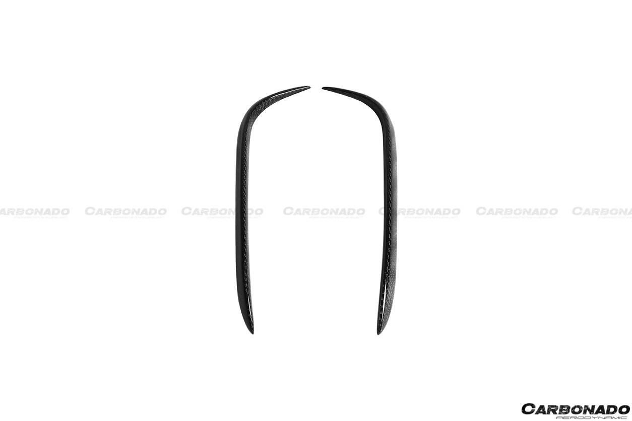 Carbonado 2016-2021 Tesla Model X SUV RZS Style Carbon Fiber Front Canards