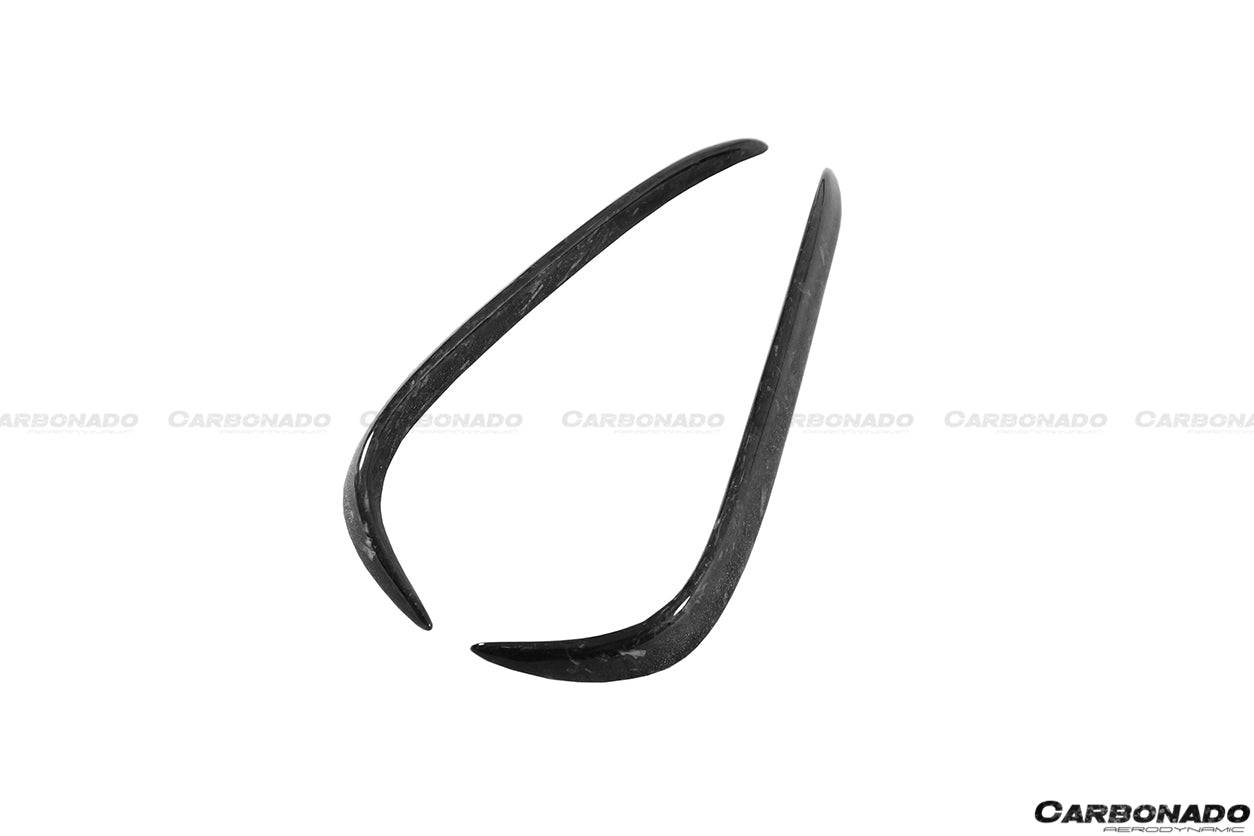 Carbonado 2016-2021 Tesla Model X SUV RZS Style Carbon Fiber Front Canards