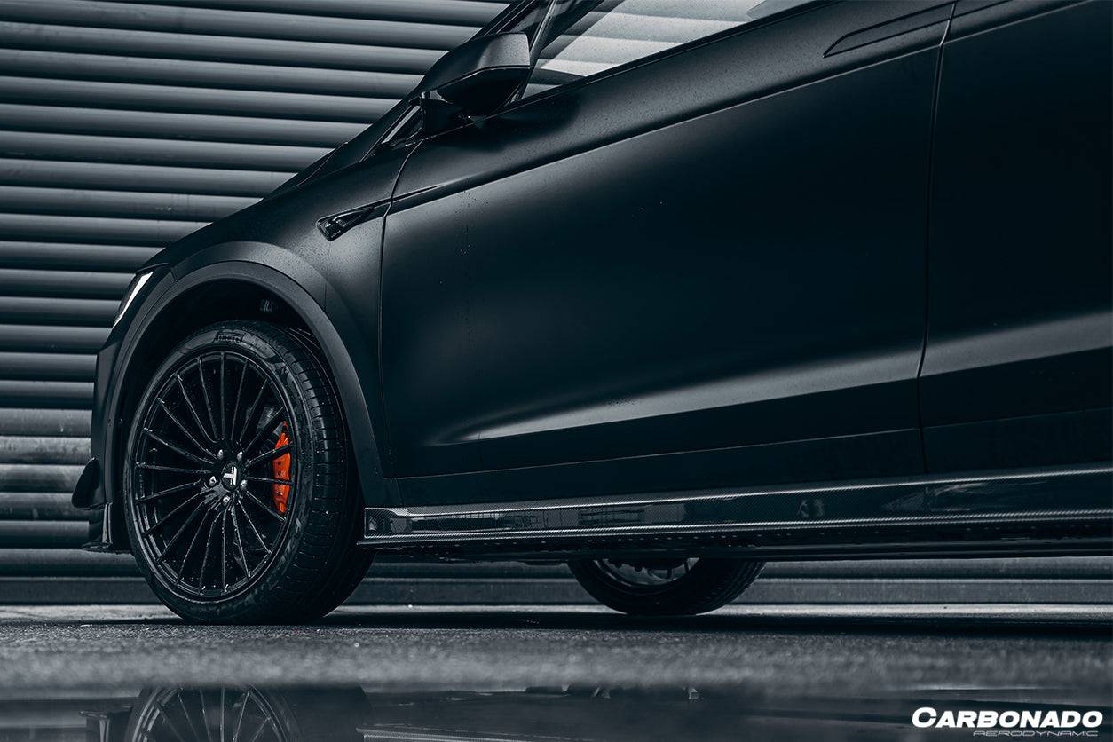 Carbonado 2016-2021 Tesla Model X SUV RZS Style Carbon Fiber Full Kit