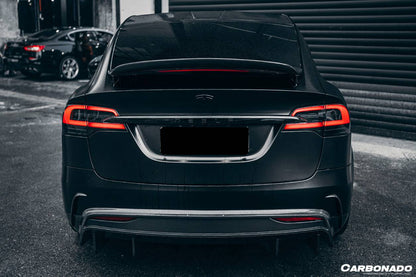 Alerón de maletero de fibra de carbono estilo RZS para Tesla Model X SUV Carbonado 2016-2025