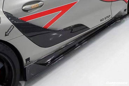 Reemplazo de moldura de panel de puerta de fibra de carbono estilo OEM para Toyota GR Supra (J29 DB) A90 A91 2019-2023