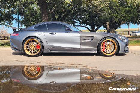 Carbonado 2015-2021 Mercedes Benz AMG GT GTS GTC GTR BK Style Partial Carbon Fiber Front Fender