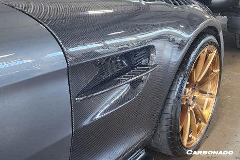 Carbonado 2015-2021 Mercedes Benz AMG GT GTS GTC GTR BK Style Partial Carbon Fiber Front Fender