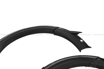 Carbonado 2020-2023 Audi RSQ8 AD Style Dry Carbon Fiber Fender Flare Wheel Trims