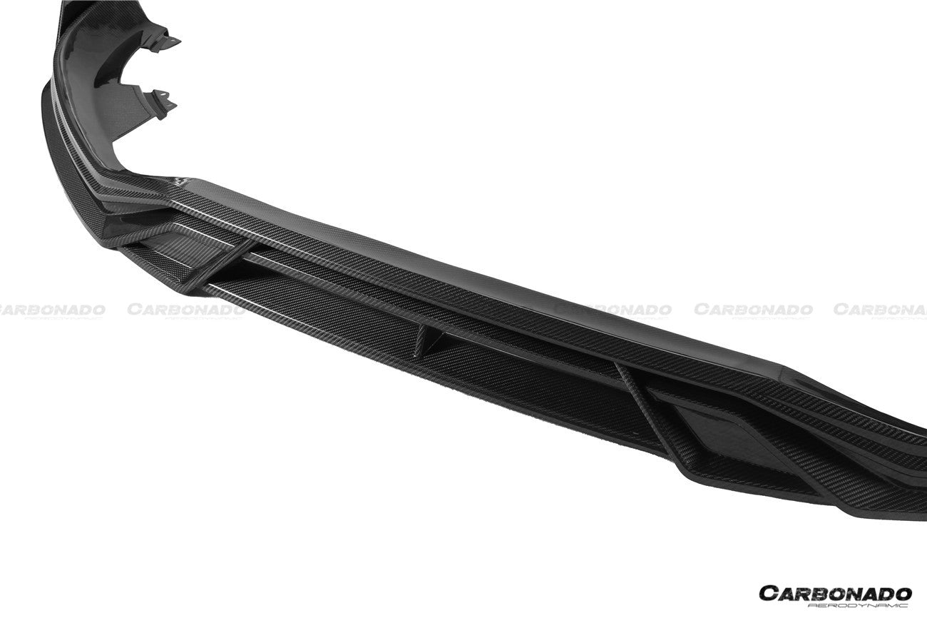 Carbonado 2020-2023 Audi RSQ8 AD Style Dry Carbon Fiber Front Lip Splitter