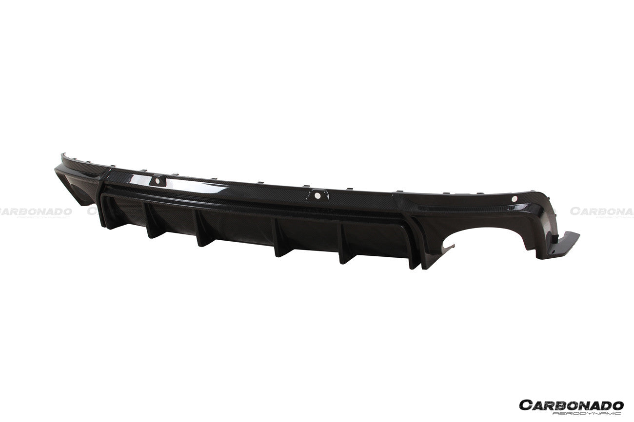 Carbonado 2020-2023 Audi RSQ8 AD Style Dry Carbon Fiber Rear Diffuser Lip