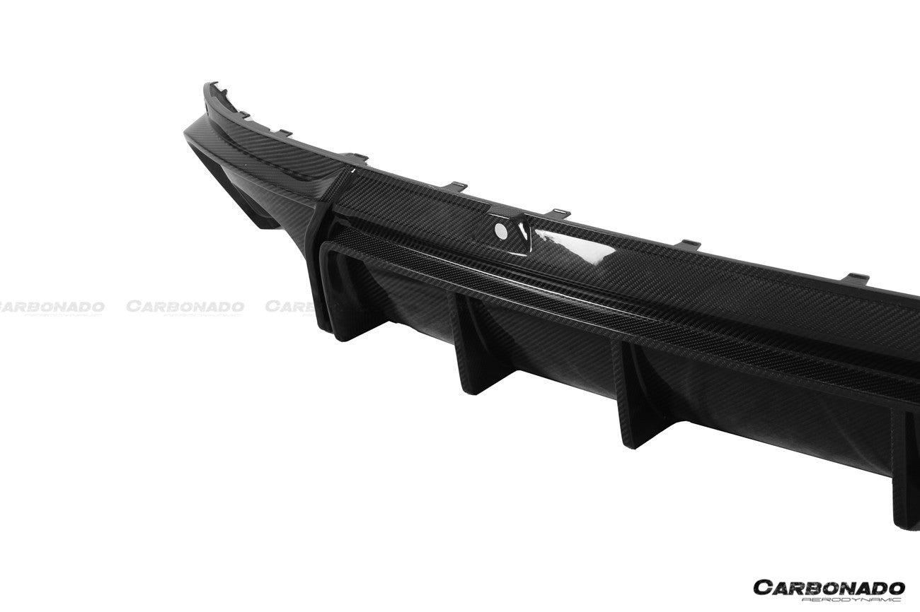 Carbonado 2020-2023 Audi RSQ8 AD Style Dry Carbon Fiber Rear Diffuser Lip