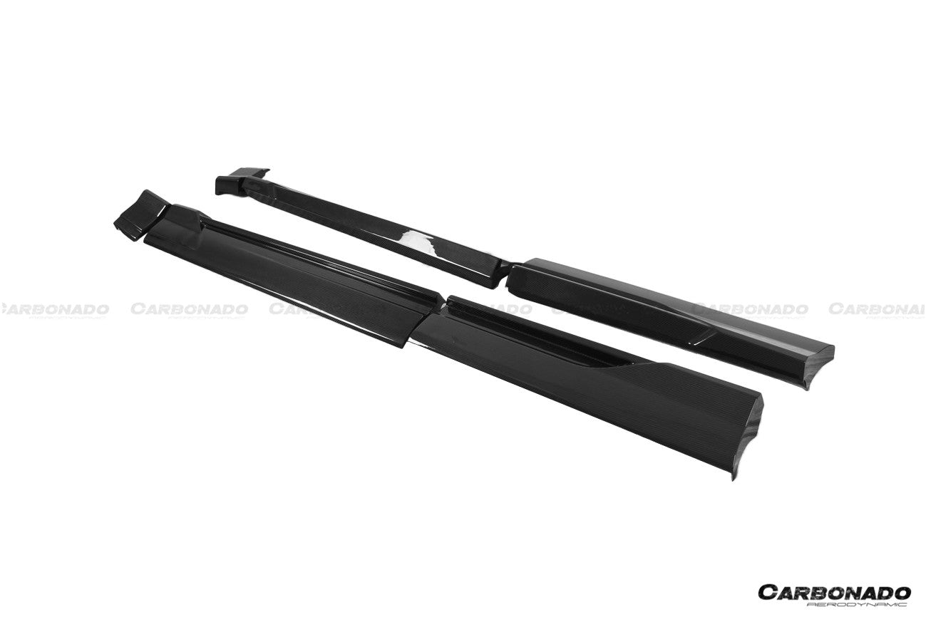 Carbonado 2019-2023 Audi Q8  SQ8  RSQ8 AD Style Dry Carbon Fiber Side Skirts