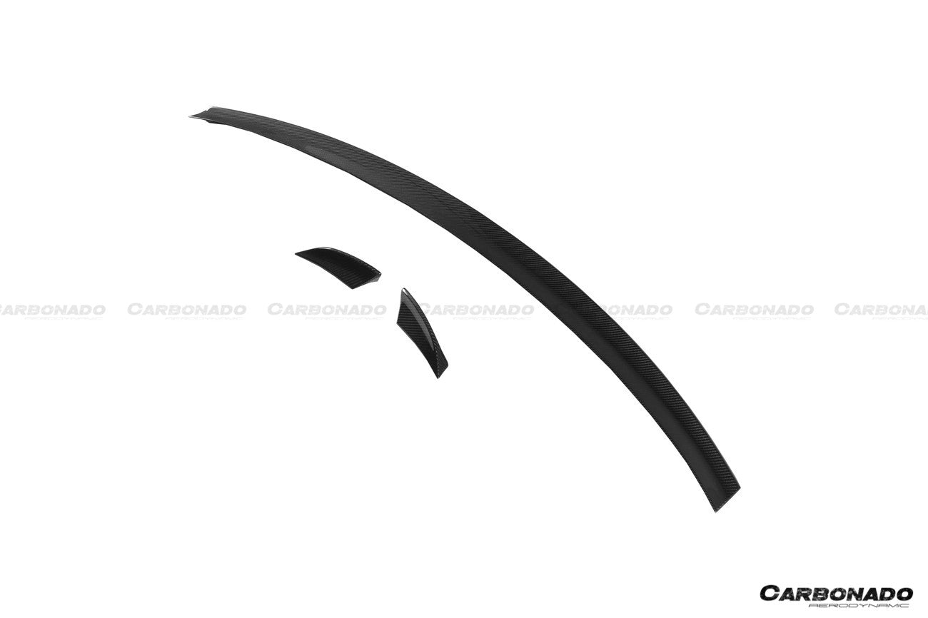 Carbonado 2019-2023 Audi Q8  SQ8  RSQ8 AD Style Dry Carbon Fiber Trunk Spoiler