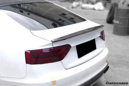 Carbonado 2009-2015 Audi A5 Sline S5 Sedan Sport Style Carbon Fiber Trunk Spoiler