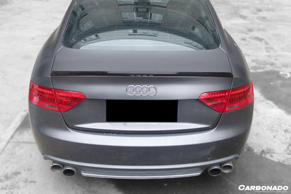 Carbonado 2009-2015 Audi A5 Sline S5 Sedan RW Style Carbon Fiber Trunk Spoiler