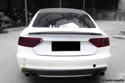 Carbonado 2009-2015 Audi A5 Sline S5 Sedan Sport Style Carbon Fiber Trunk Spoiler