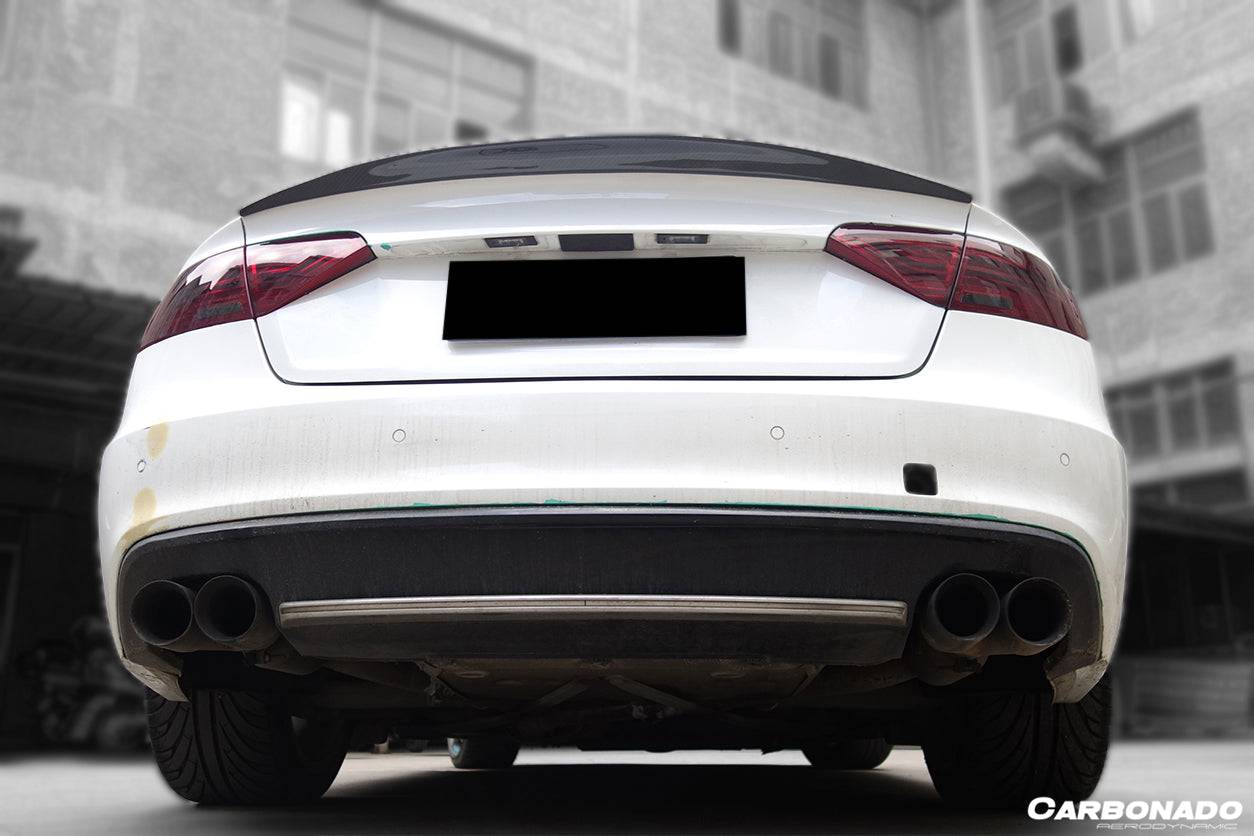 Carbonado 2009-2015 Audi A5 Sline S5 Sedan Sport Style Carbon Fiber Trunk Spoiler