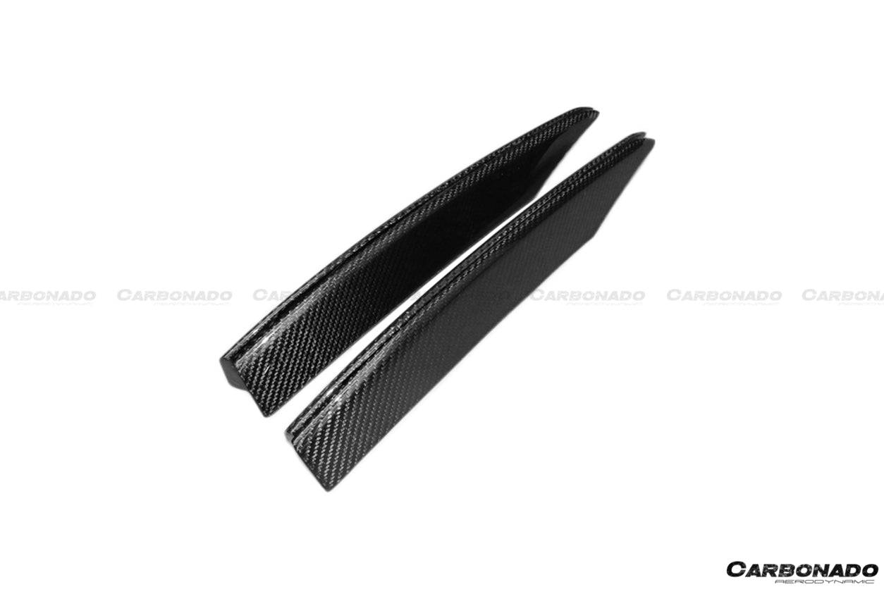 Carbonado OE Style Carbon Fiber Rear Air Duct Splitter Replacement | 2009-2015 Audi R8 Coupe/Spyder
