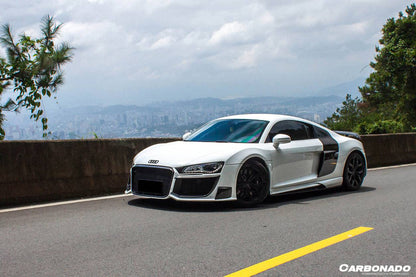 Carbonado 2009-2015 Audi R8 Coupe Spyder OE Style Carbon Fiber Side Blades