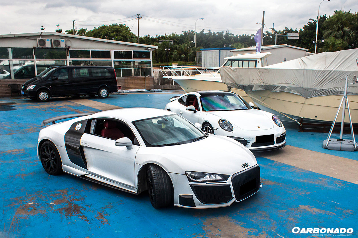 Carbonado 2009-2015 Audi R8 Coupe Spyder OE Style Carbon Fiber Side Blades