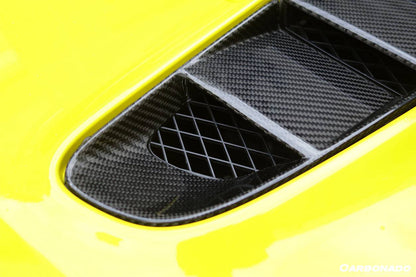 Carbonado 2009-2015 Audi R8 Spyder OE Style Carbon Fiber Trunk Air Scoop Cover