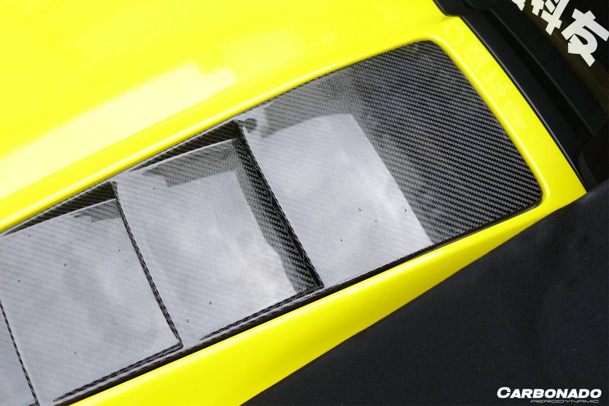 Carbonado 2009-2015 Audi R8 Spyder OE Style Carbon Fiber Trunk Air Scoop Cover