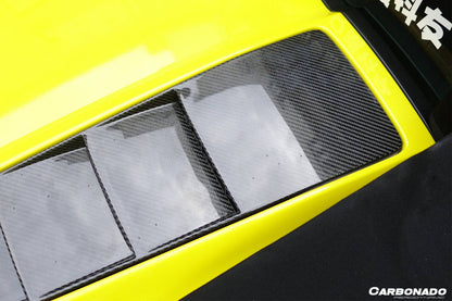Carbonado 2009-2015 Audi R8 Spyder OE Style Carbon Fiber Trunk Air Scoop Cover