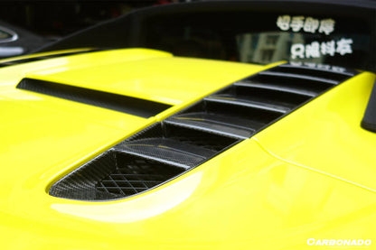 Carbonado 2009-2015 Audi R8 Spyder OE Style Carbon Fiber Trunk Air Scoop Cover