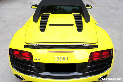 Carbonado 2009-2015 Audi R8 Spyder OE Style Carbon Fiber Trunk Air Scoop Cover