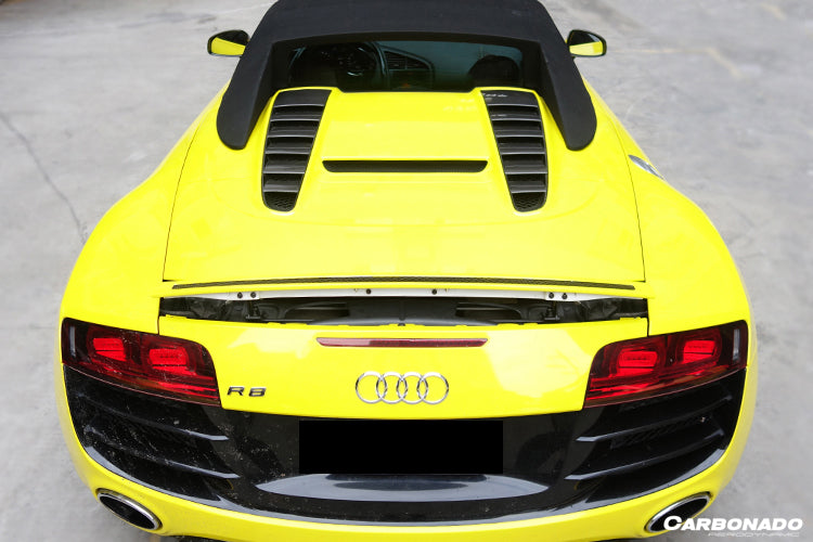 Carbonado 2009-2015 Audi R8 Spyder OE Style Carbon Fiber Trunk Air Scoop Cover