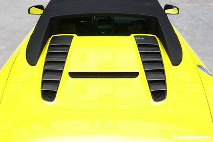 Carbonado 2009-2015 Audi R8 Spyder OE Style Carbon Fiber Trunk Air Scoop Cover