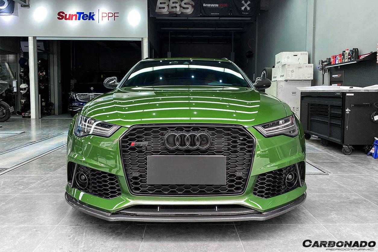 Carbonado MN Style Carbon Fiber Front Lip | 2013-2018 Audi RS6 Avant