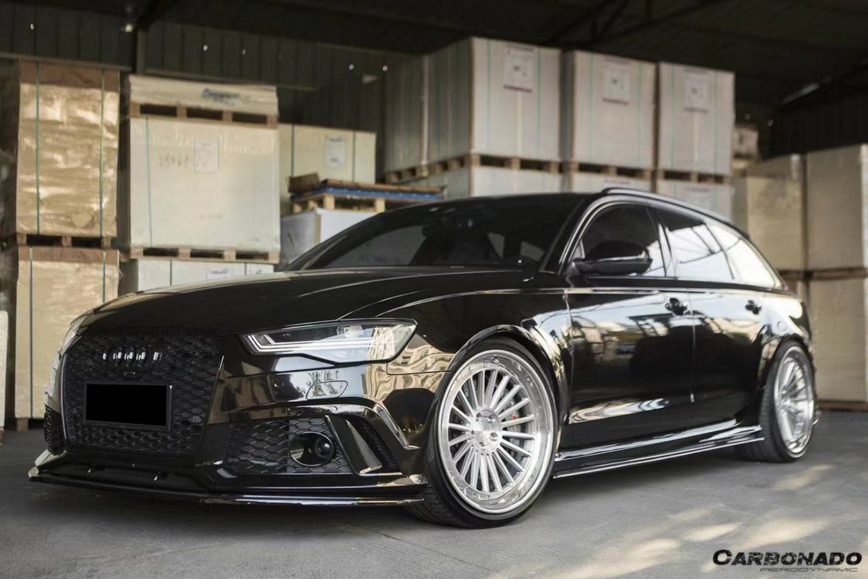 Carbonado MN Style Carbon Fiber Front Lip | 2013-2018 Audi RS6 Avant