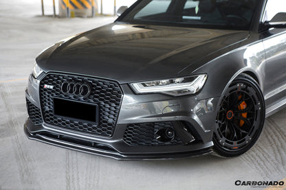 Carbonado MN Style Carbon Fiber Front Lip | 2013-2018 Audi RS6 Avant