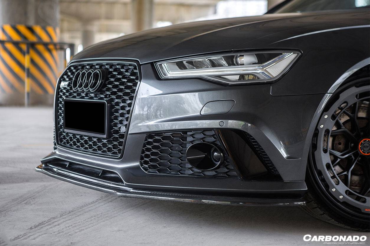 Carbonado MN Style Carbon Fiber Front Lip | 2013-2018 Audi RS6 Avant
