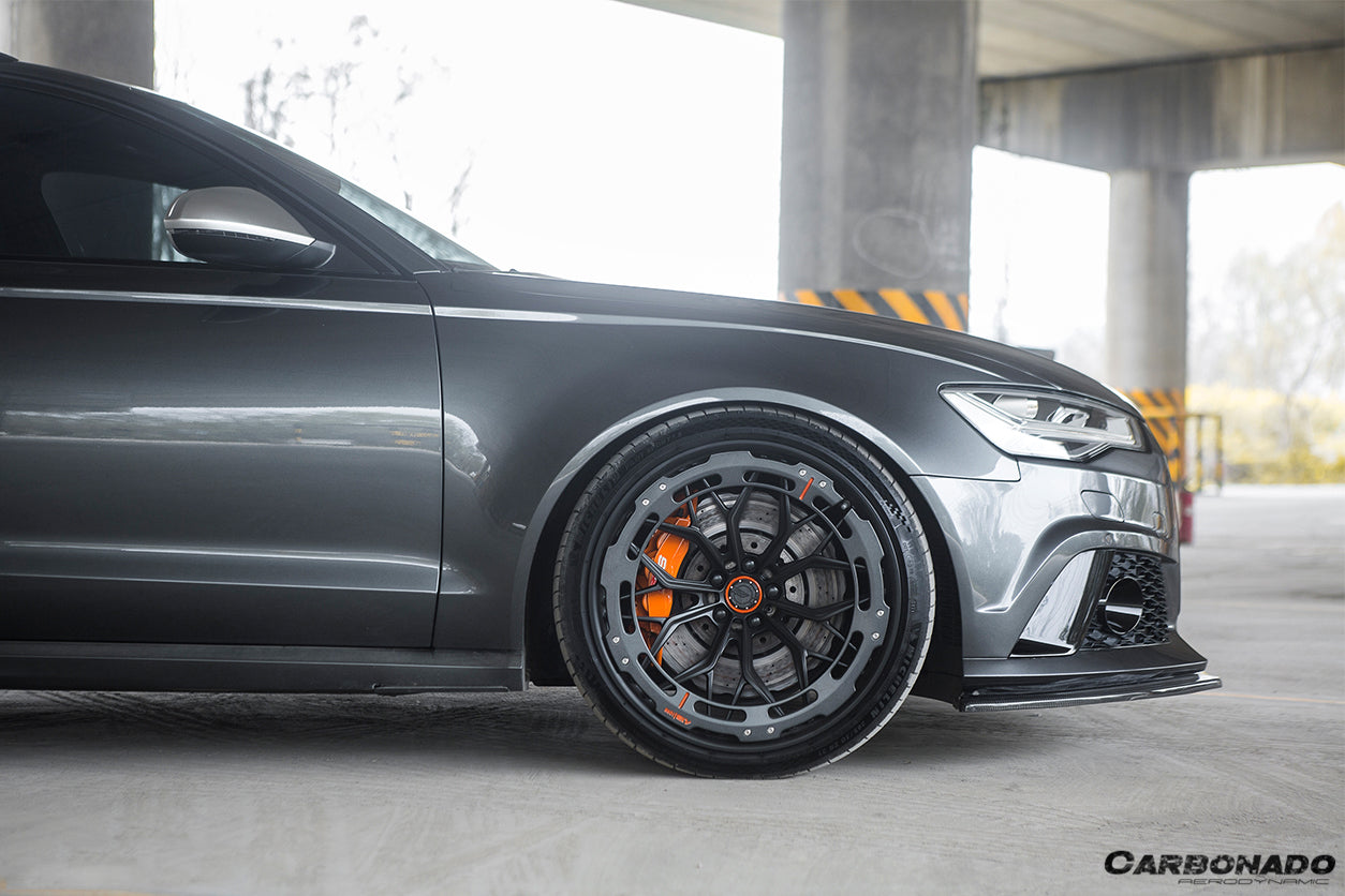 Carbonado MN Style Carbon Fiber Front Lip | 2013-2018 Audi RS6 Avant