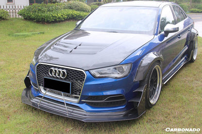 Guardabarros ancho de fibra de carbono estilo BKSS para Audi S3 A3 Sline Sedán Carbonado 2013-2016