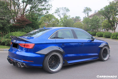 Guardabarros ancho de fibra de carbono estilo BKSS para Audi S3 A3 Sline Sedán Carbonado 2013-2016