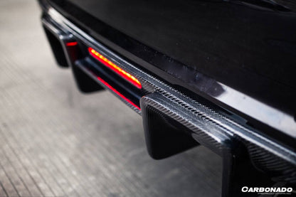 Carbonado 2013-2016 Audi S3 A3 Sline Sedan BKSS Style Carbon Fiber Rear Lip Diffuser