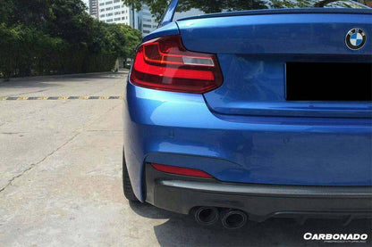 Carbonado 2013-2016 BMW 2 Series F22    F23 MP Style Rear Lip (M-Tech Only)