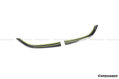 Carbonado 2021-2024 BMW M3 G80   G81 M4 G82   G83 D3 Style DRY Carbon Fiber Fornt Lip Splitter with Winglets