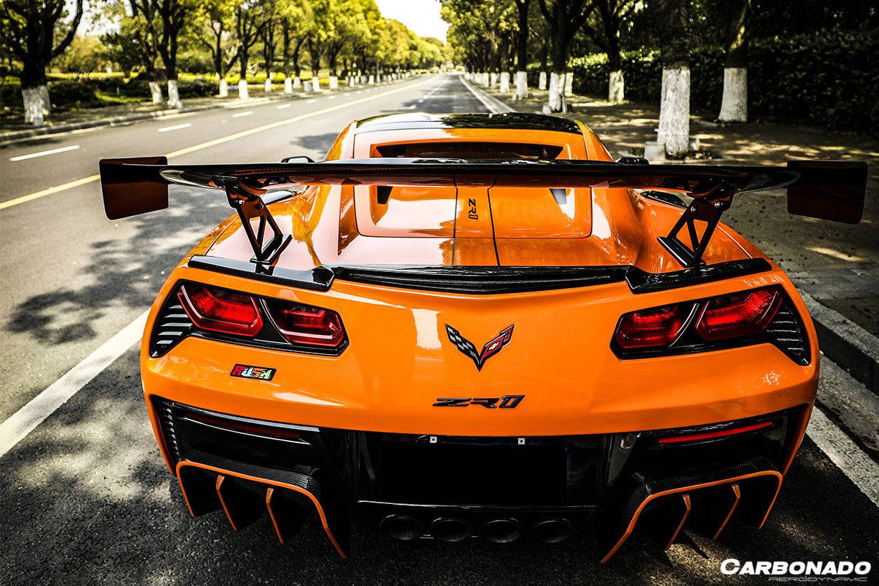 Carbonado 2013-2019 Corvette C7 Z51 Z06 Grandsport AR Style Carbon Fiber Trunk Spoiler Wing