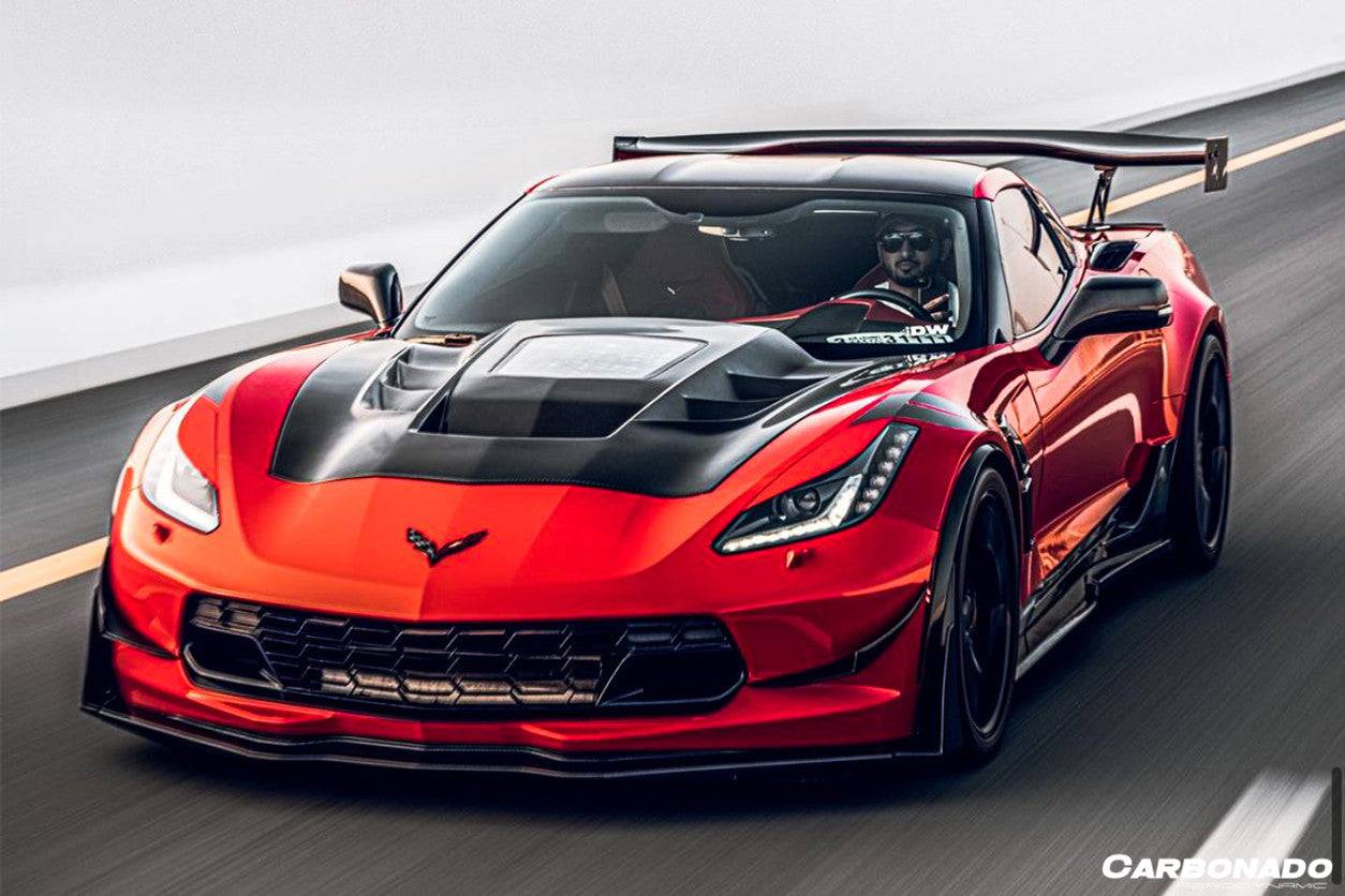 Carbonado 2013-2019 Corvette C7 Z51 Z06 Grandsport AR Style Carbon Fiber Trunk Spoiler Wing