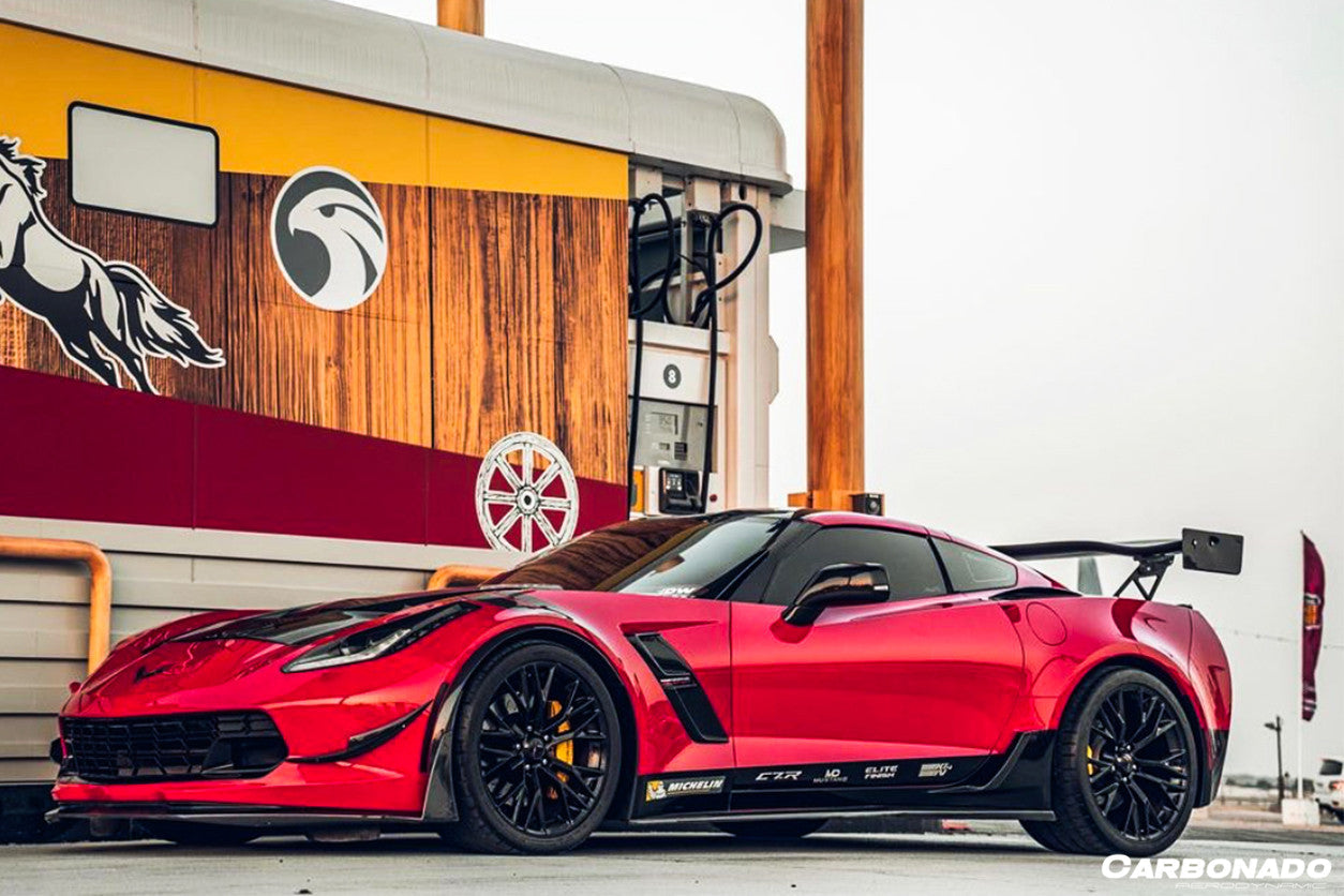 Carbonado 2013-2019 Corvette C7 Z51 Z06 Grandsport AR Style Carbon Fiber Trunk Spoiler Wing