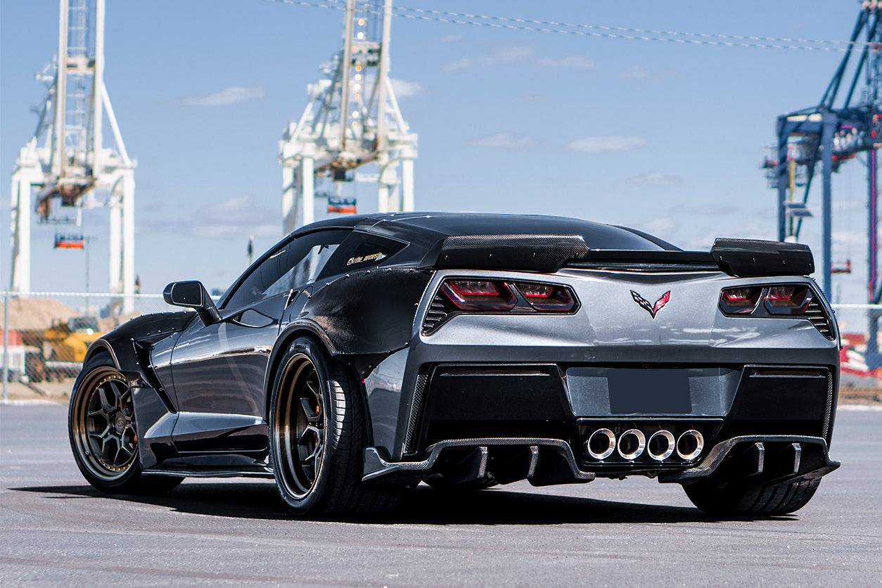 Carbonado 2013-2019 Corvette C7 Z51 ROX Style Rear Diffuser