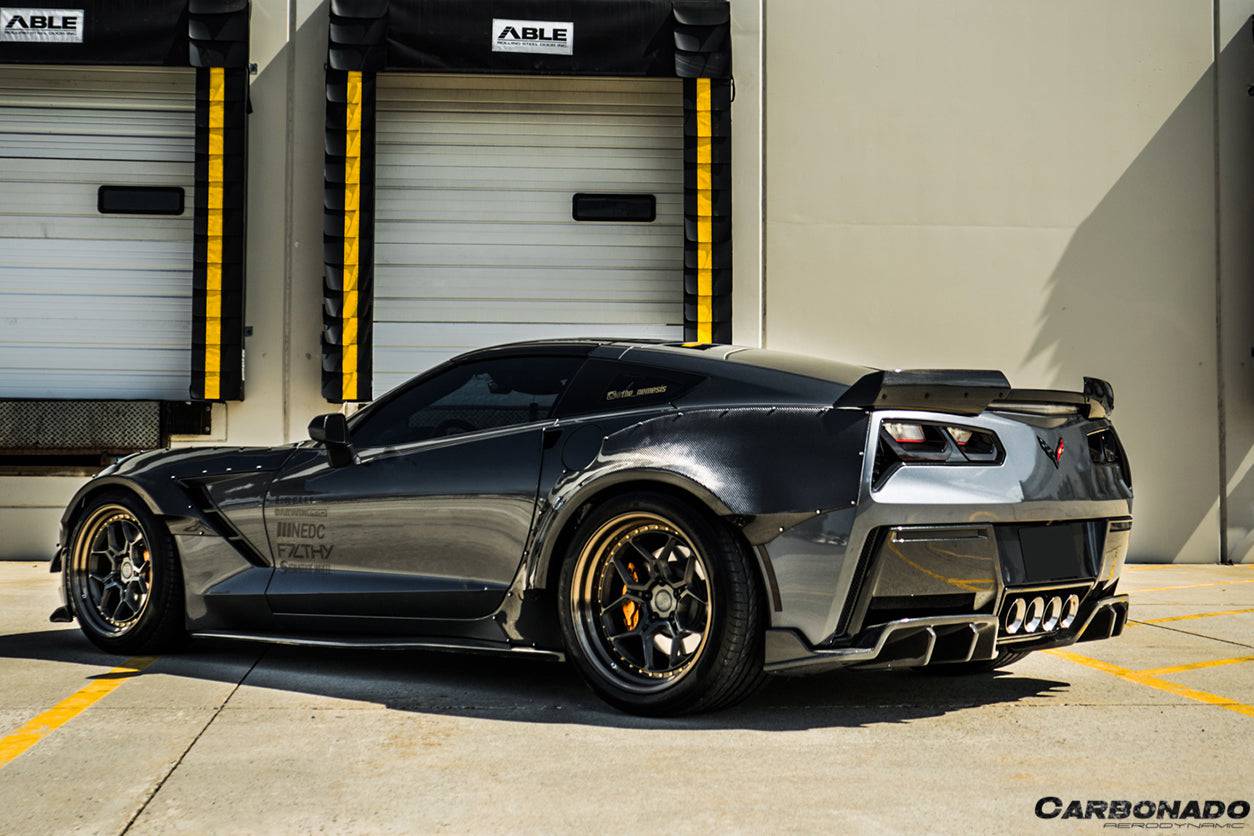 Carbonado 2013-2019 Corvette C7 Z51 ROX Style Rear Diffuser