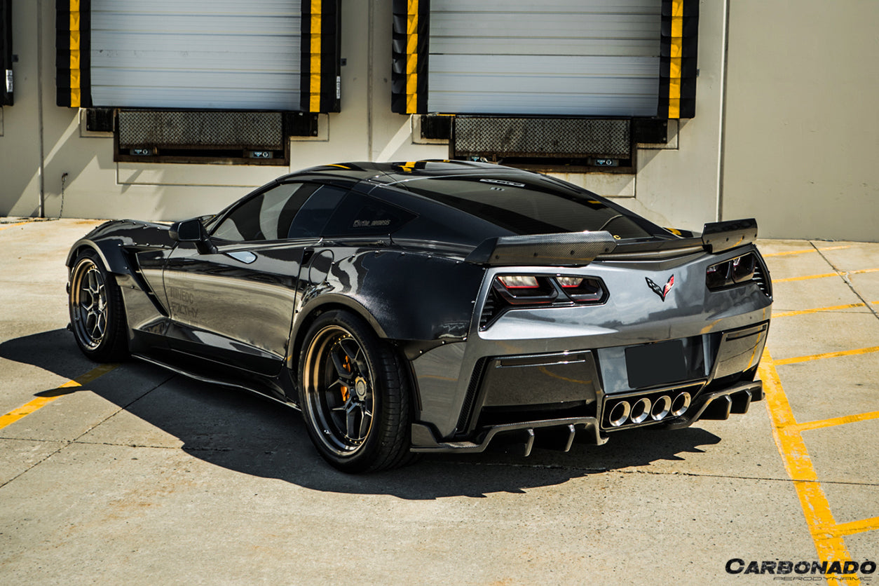 Carbonado 2013-2019 Corvette C7 Z51 ROX Style Rear Diffuser