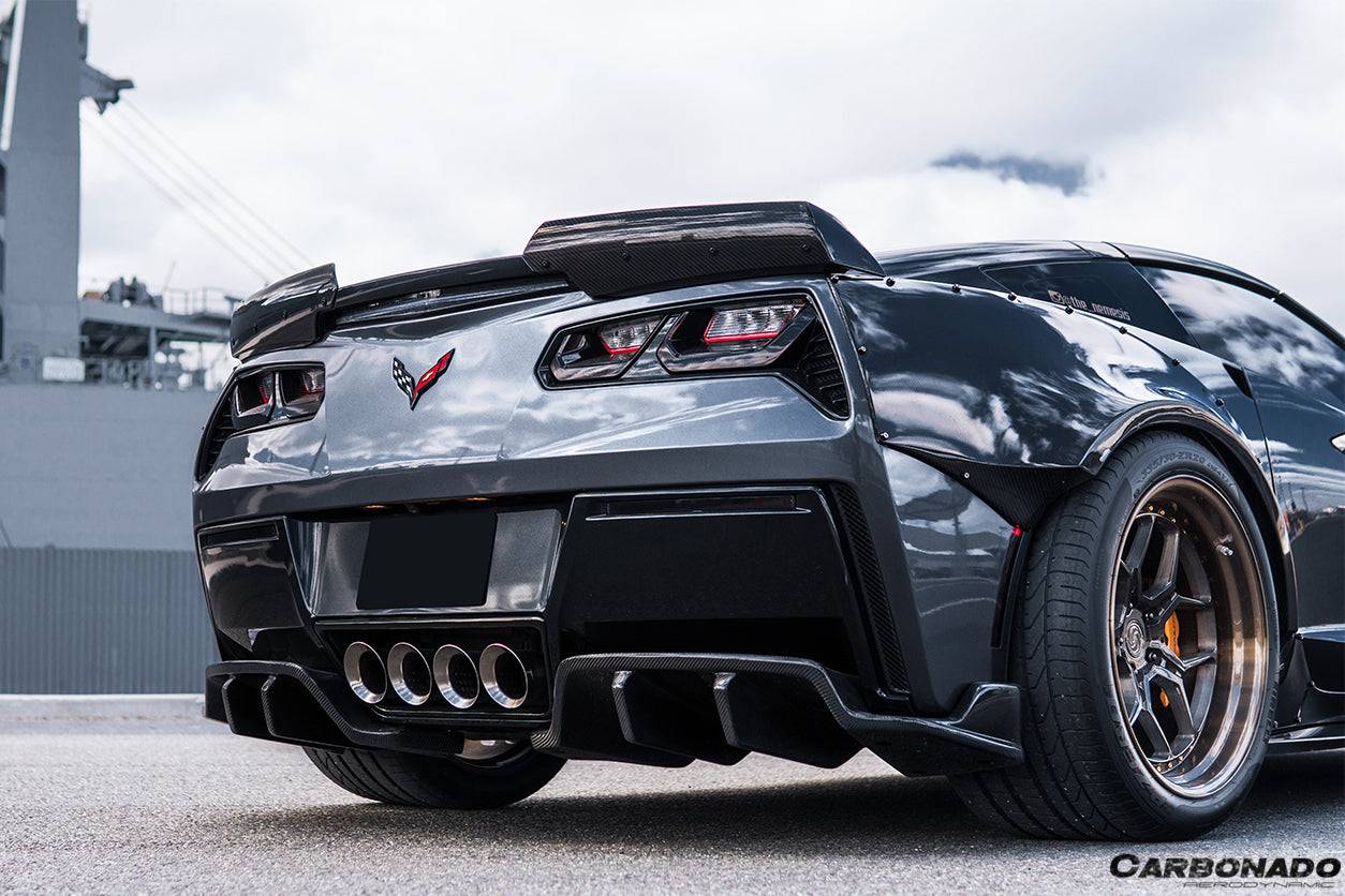 Carbonado 2013-2019 Corvette C7 Z51 ROX Style Rear Diffuser
