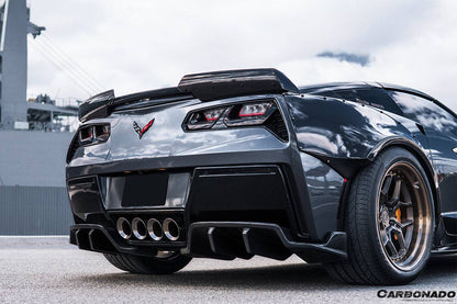 Carbonado 2013-2019 Corvette C7 Z51 ROX Style Rear Diffuser
