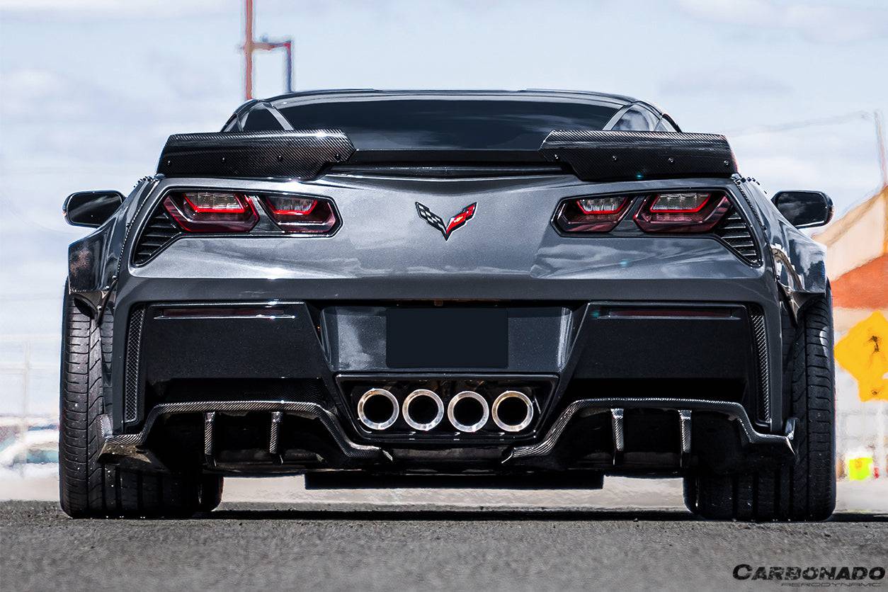 Carbonado 2013-2019 Corvette C7 Z51 ROX Style Rear Diffuser