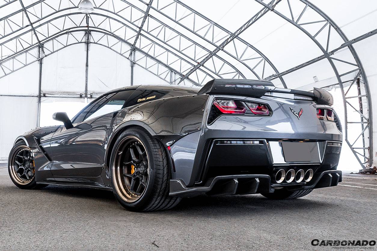 Carbonado 2013-2019 Corvette C7 Z51 ROX Style Rear Diffuser