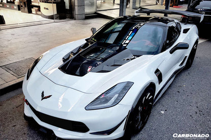 Carbonado 2013-2019 Corvette C7 Z06 Grandsport AR Style Carbon Fiber Side Skirts Extension