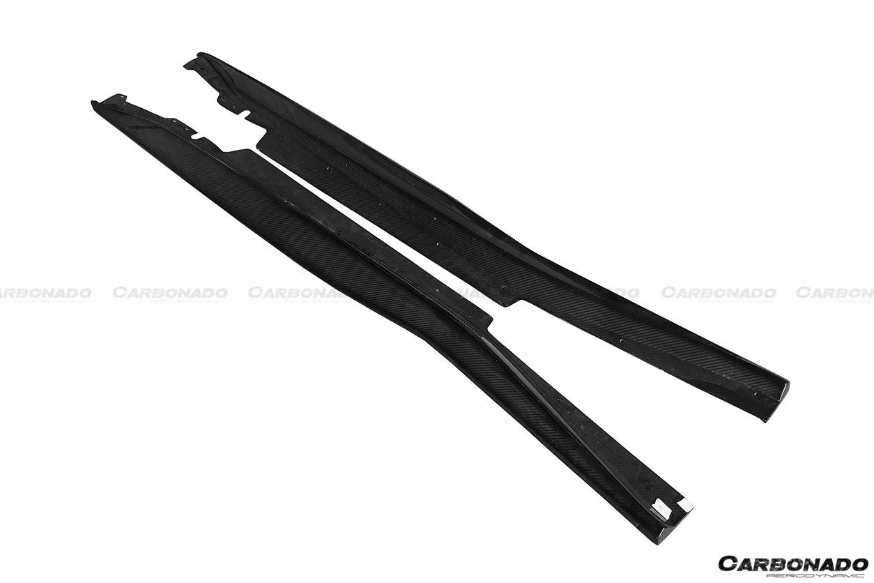 Carbonado 2013-2019 Corvette C7 Z06 Grandsport AR Style Carbon Fiber Side Skirts Extension