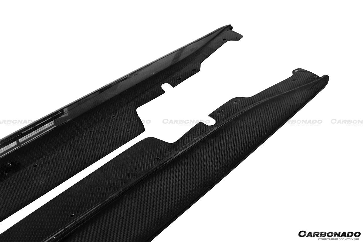 Carbonado 2013-2019 Corvette C7 Z06 Grandsport AR Style Carbon Fiber Side Skirts Extension